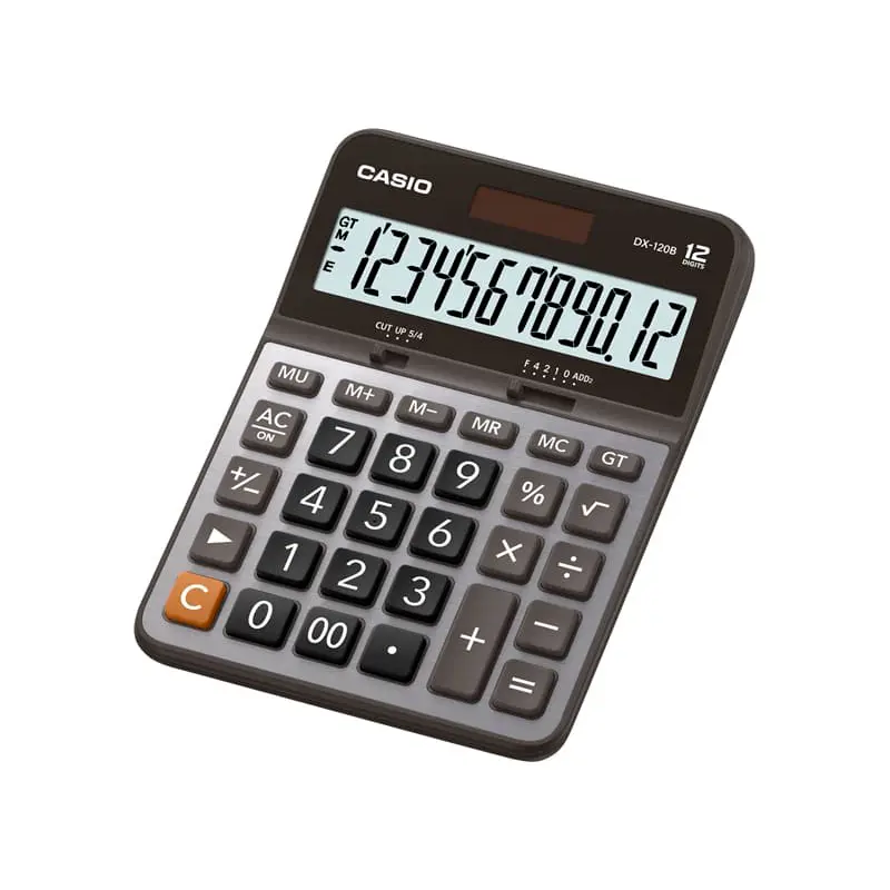 Casio DX-120B Masaüstü Hesap Makinesi 12 Hane