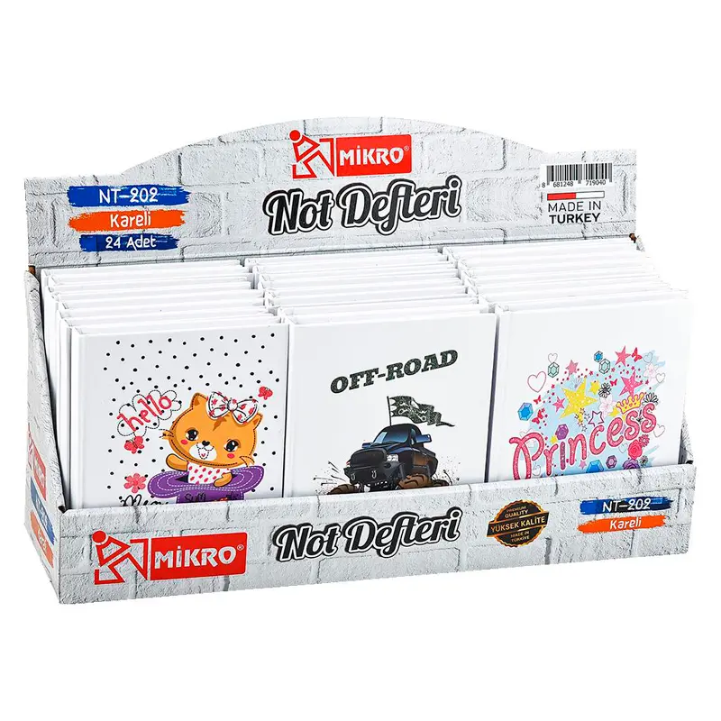 Mikro NT-202 Dreams Not Defteri 10x14cm 80 Gr. 80 Yaprak Kareli