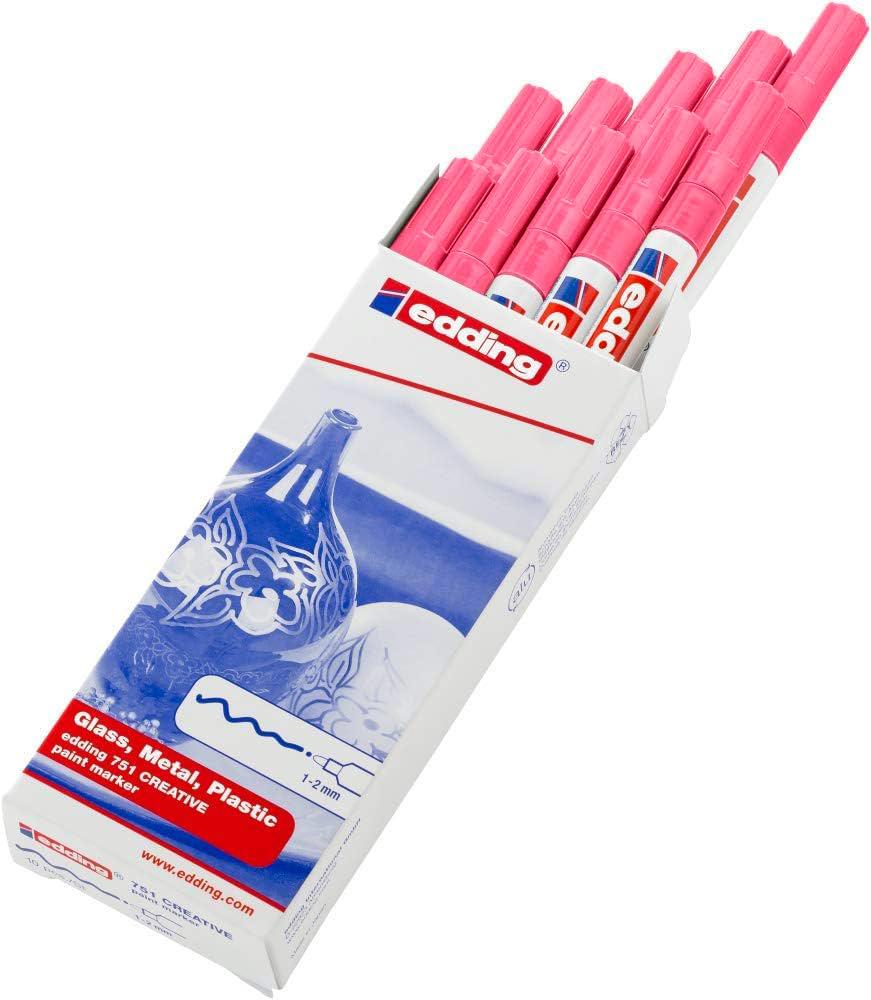 Edding 751 Boya Dekor Markörü Metalik Pembe 10 Lu Kutu