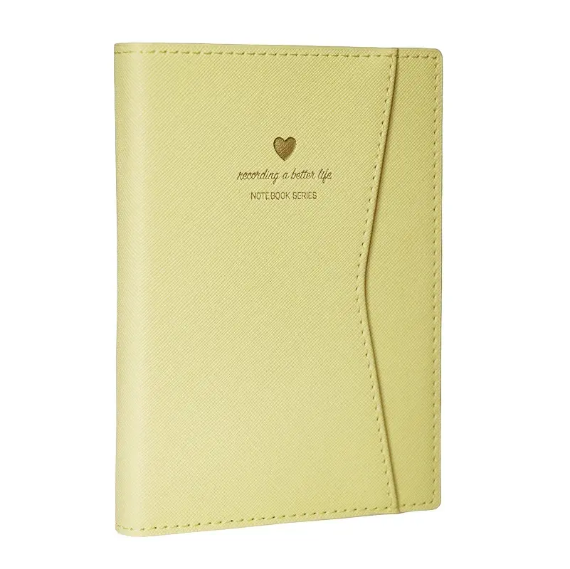Victoria's Journals Geçmeli ve Cepli Defter A5 Ivory 80 gr. 128 Yaprak Sarı