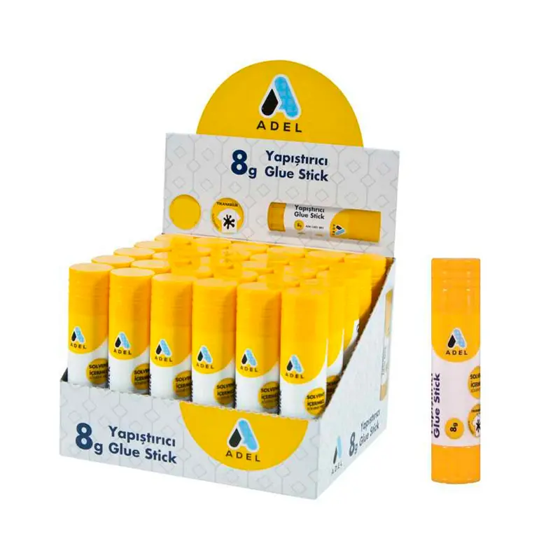 Adel Glue Stick Yapıştırıcı 8 Gr. x 30 Lu Kutu