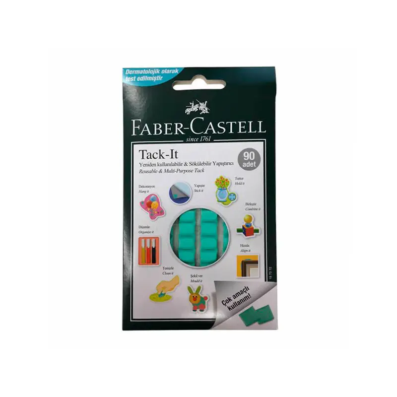 Faber-Castell Tack-it Yapıştırıcı Yeşil 50 Gr.