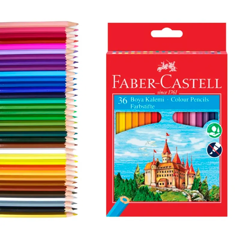 Faber-Castell Karton Kutu Kuru Boya 36 Renk