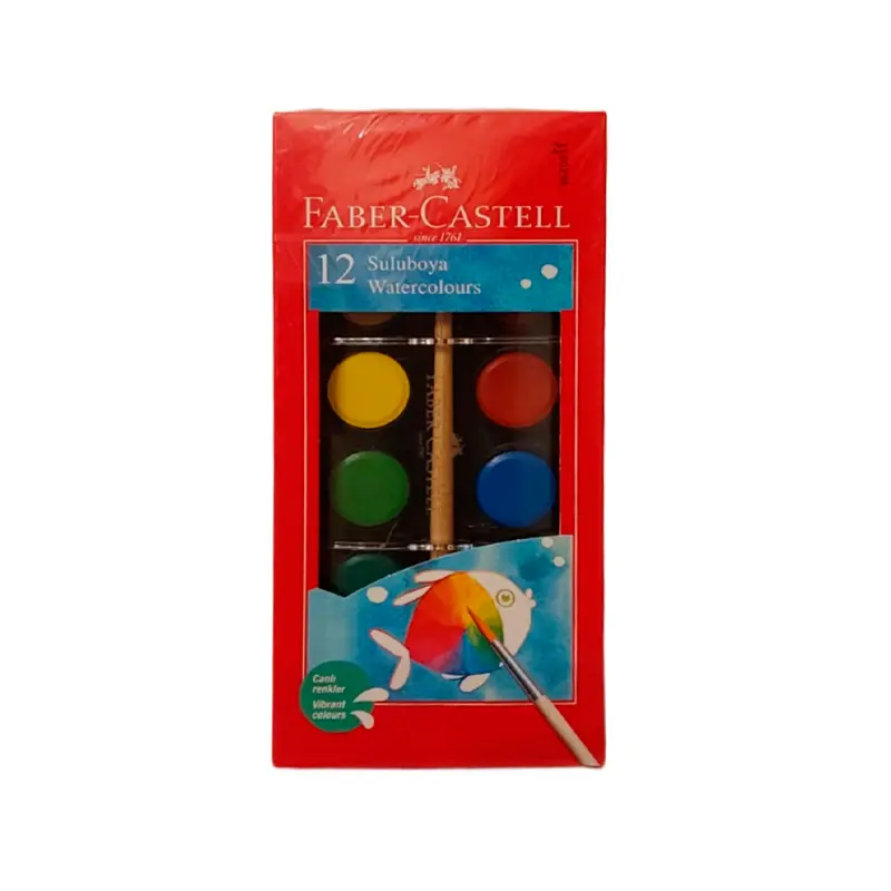 Faber-Castell Küçük Boy Suluboya 12 Renk