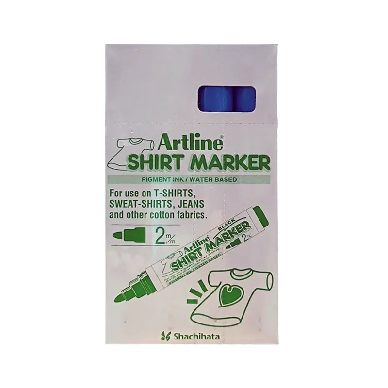 Artline EKT-2 Shirt Marker Tişört Kalemi 2.0 mm Açık Mavi 4 Lü Kutu