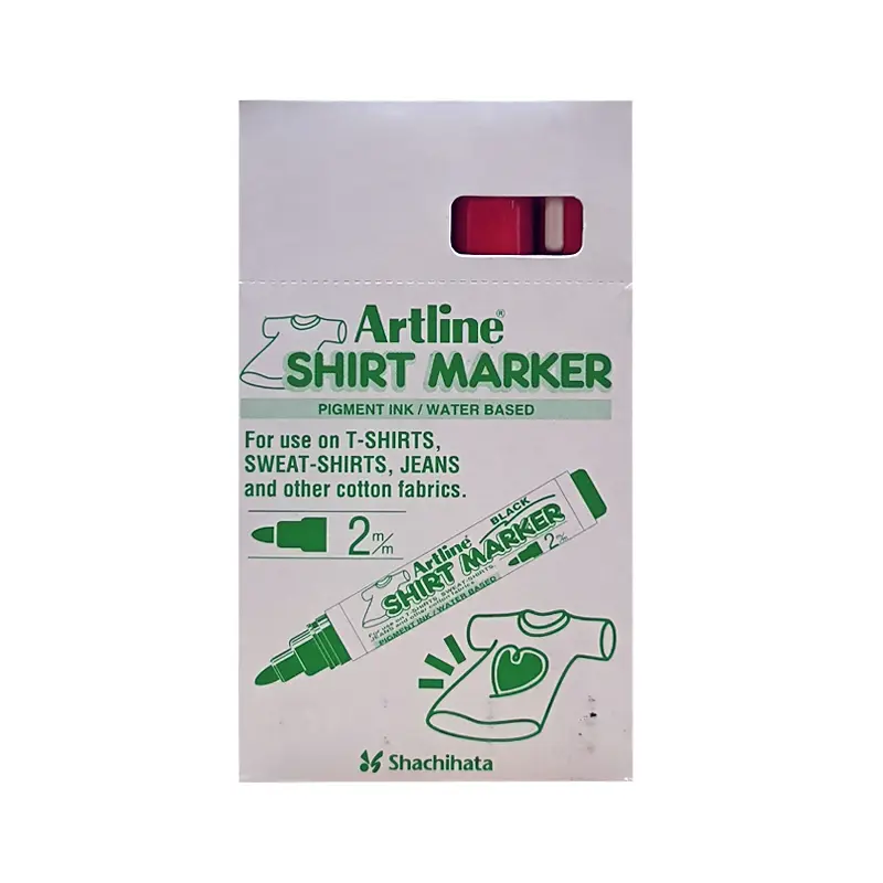 Artline EKT-2 Shirt Marker Tişört Kalemi 2.0 mm Kırmızı 4 Lü Kutu
