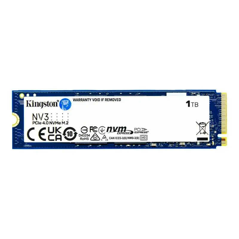 Kingston SNV3S/1000G NV3 6000/4000 Gen4 NVME PCIe M.2 2280 SSD 1 TB