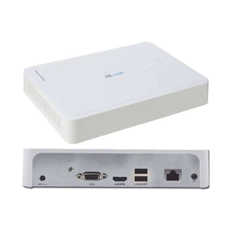 Hilook NVR-104H-D 4 Kanal 4 Mp H265+ 1080P Kayıt 1 HDD Desteği 60 Mbps Bant Genişliği NVR Kayıt Cihazı