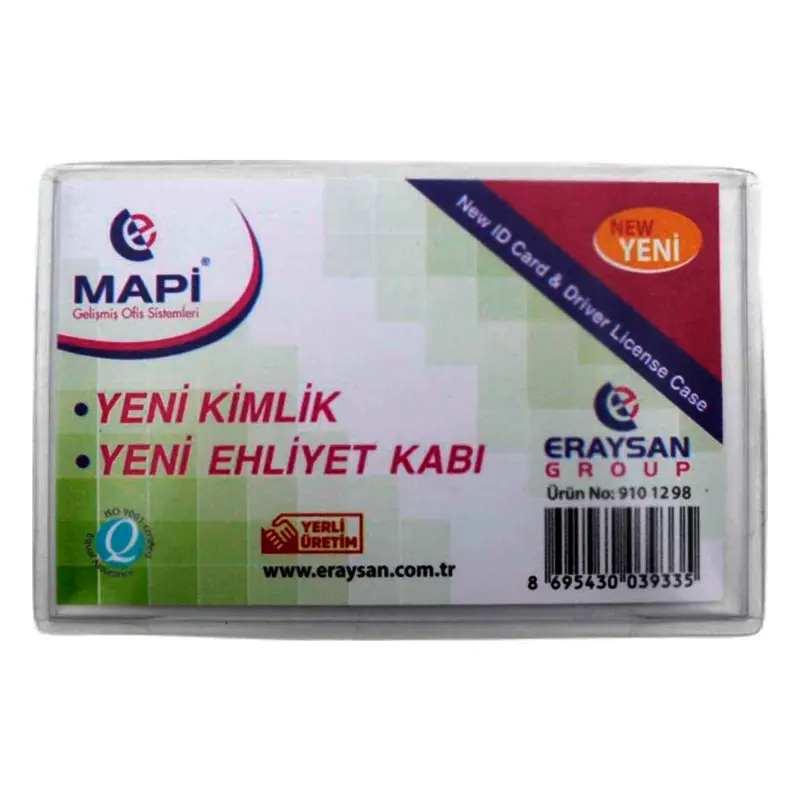 Mapi PVC Yeni Ehliyet ve Kimlik Koruma Kabı x 100 Lü Kutu