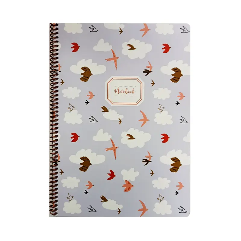 Keskin Color Hayvanlar Desen Defter Spiralli Karton Kapak 80 Yaprak A4 Çizgili