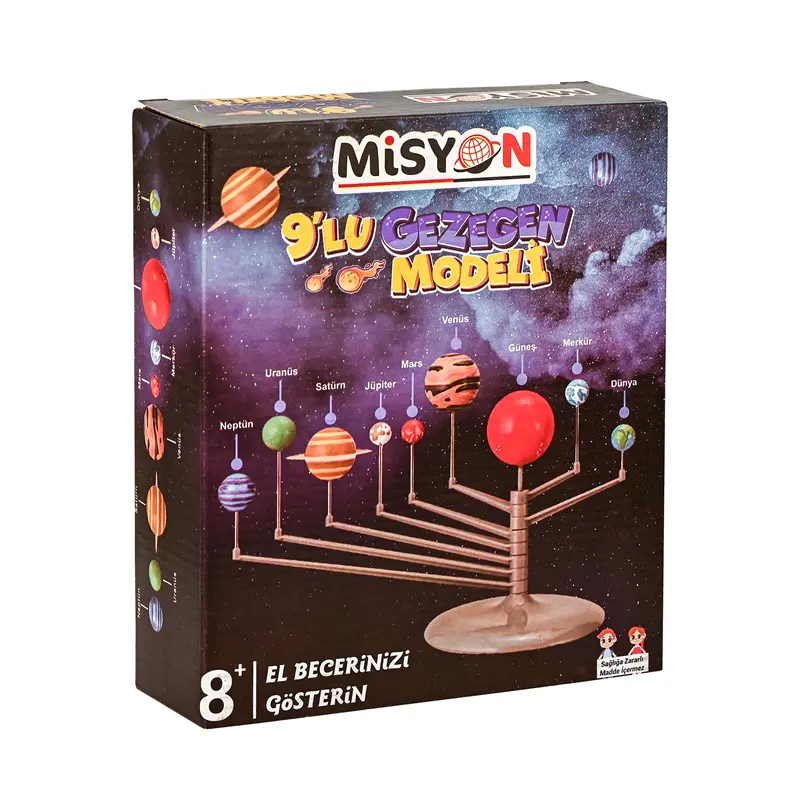 Misyon Boyamalı Gezegenler Modeli 9 Lu
