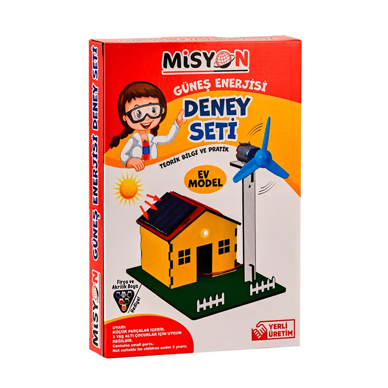 Misyon Güneş Enerjisi Deney Seti Ev Modeli Kutulu