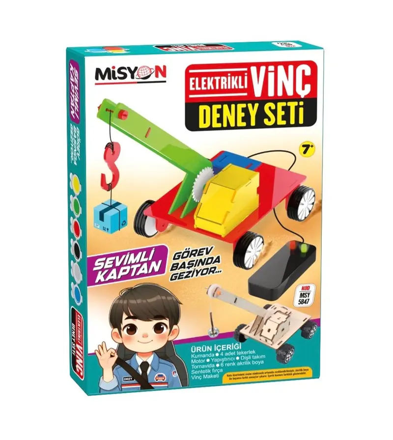 Misyon Elektrikli Vinç Deney Seti Kutulu