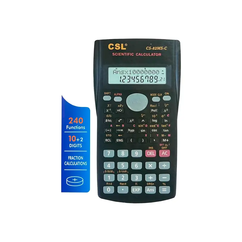 CSL CS-82MSC Orta Boy Ekran 240 Fonksiyon 12 Hane Hesap Makinesi