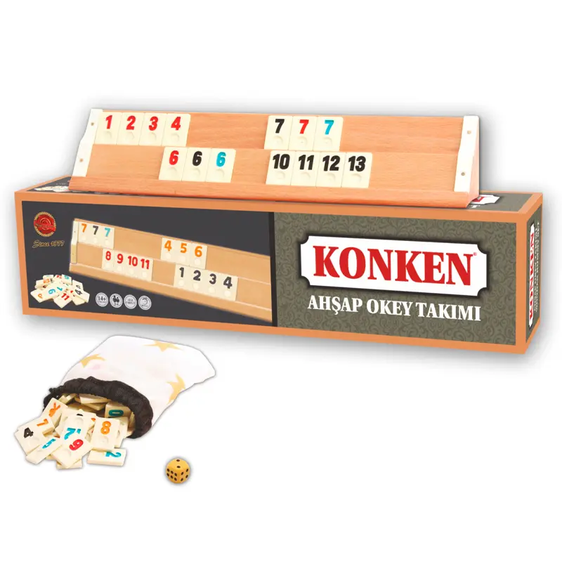Star Oyun Konken Ağaç Okey Takımı