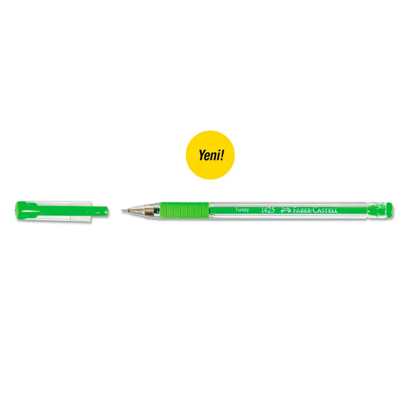 Faber-Castell 1425 Tükenmez Ailesi Açık Yeşil 10 Lu Kutu