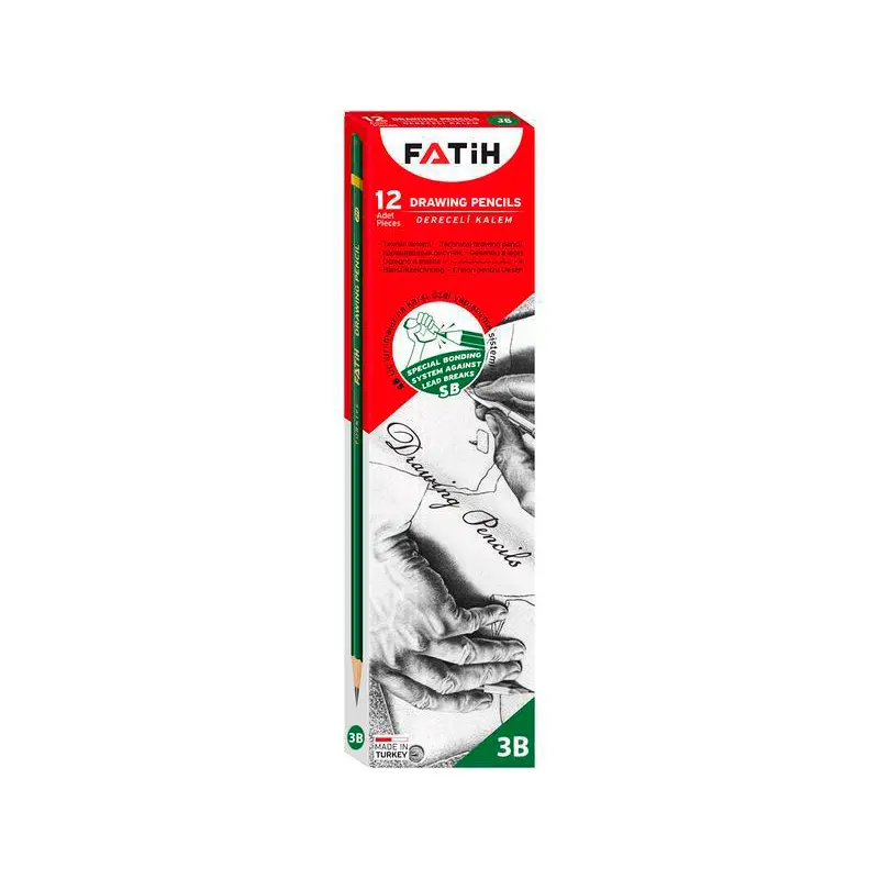 Fatih 3B Dereceli Kurşun Kalem 12 Li Kutu