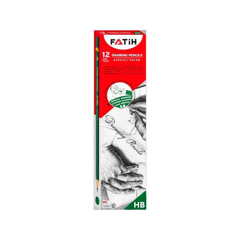Fatih HB Dereceli Kurşun Kalem 12 Li Kutu