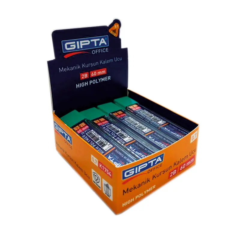 Gıpta K1754 Versatil Kalem Ucu (Min) 2B 0.7mm 20 Li Tüp x 24 Lü Paket