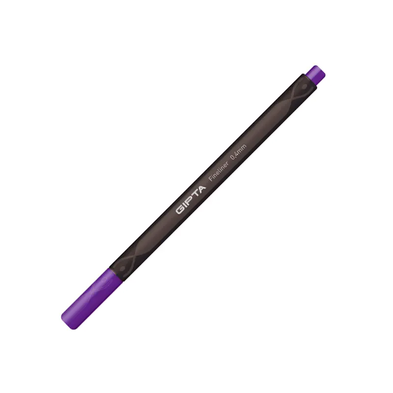 Gıpta K600 Fineliner Fiber Uç Kalem 0.4mm Mor 12 Li Kutu