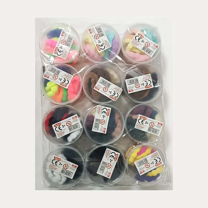 Helvacıoğlu 5400P Plastik Kavanoz Süper Elastik Saç Tokası 12 Li Paket