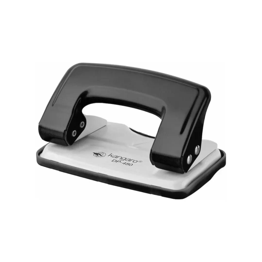 Kangaro DP-480 inspiro Küçük Boy Perforatör Delgeç Siyah 12 Yaprak Kapasiteli