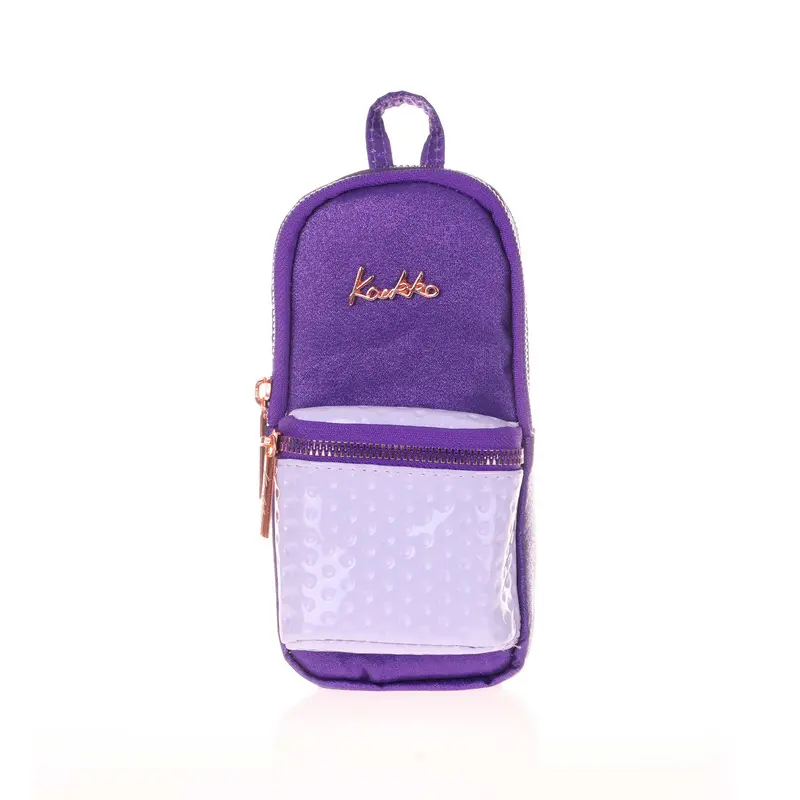 Kaukko K2482 Magic Dreams Junior Bag Kalem Çantası Simli Mor