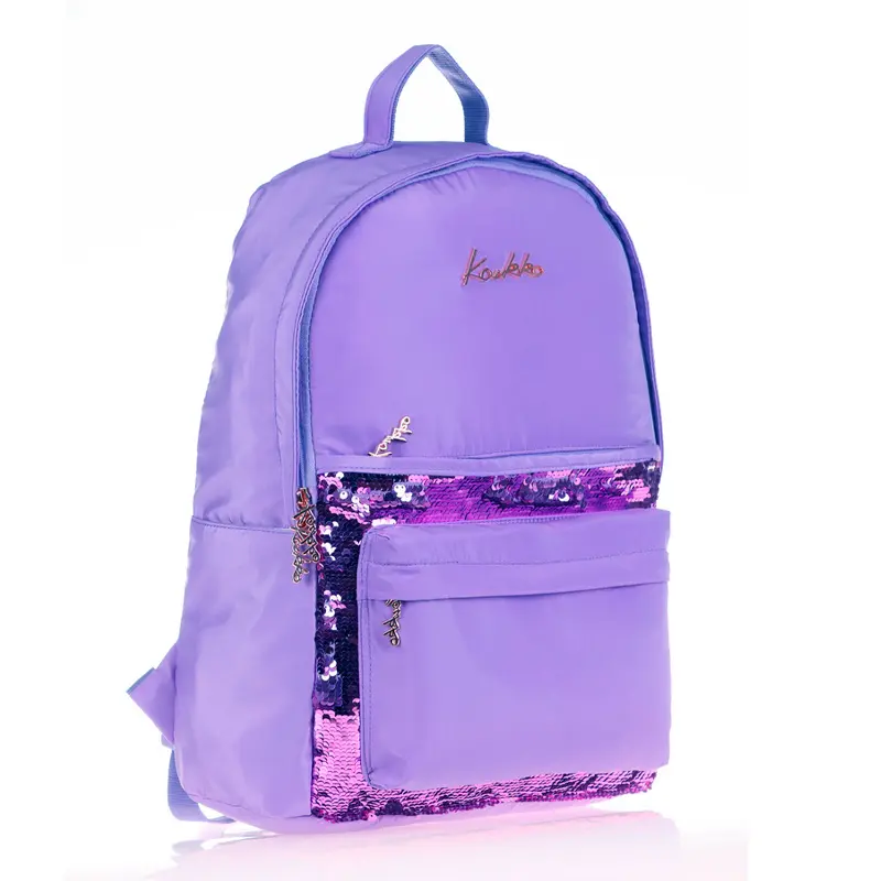 Kaukko K1540 Magical Pullu Lila Okul Sırt Çantası