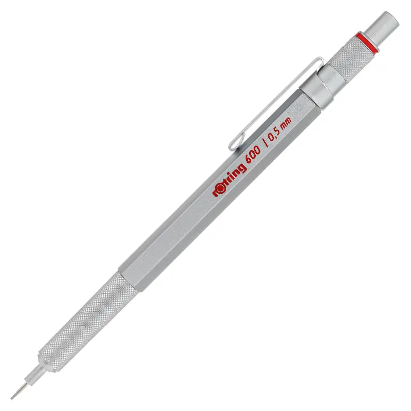 Rotring 600 Metal Gövde Mekanik ( Versatil ) Kurşun Kalem Krom 0.7mm