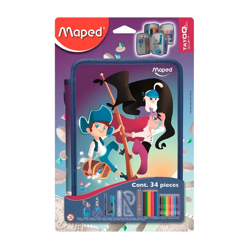 Maped Kalem Kutusu - Dolu Okul Malzemleri 34 Parça