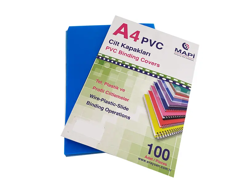 Mapi PVC Cilt Kapağı 160 micron A4 Opak Mavi 100 Lü Paket