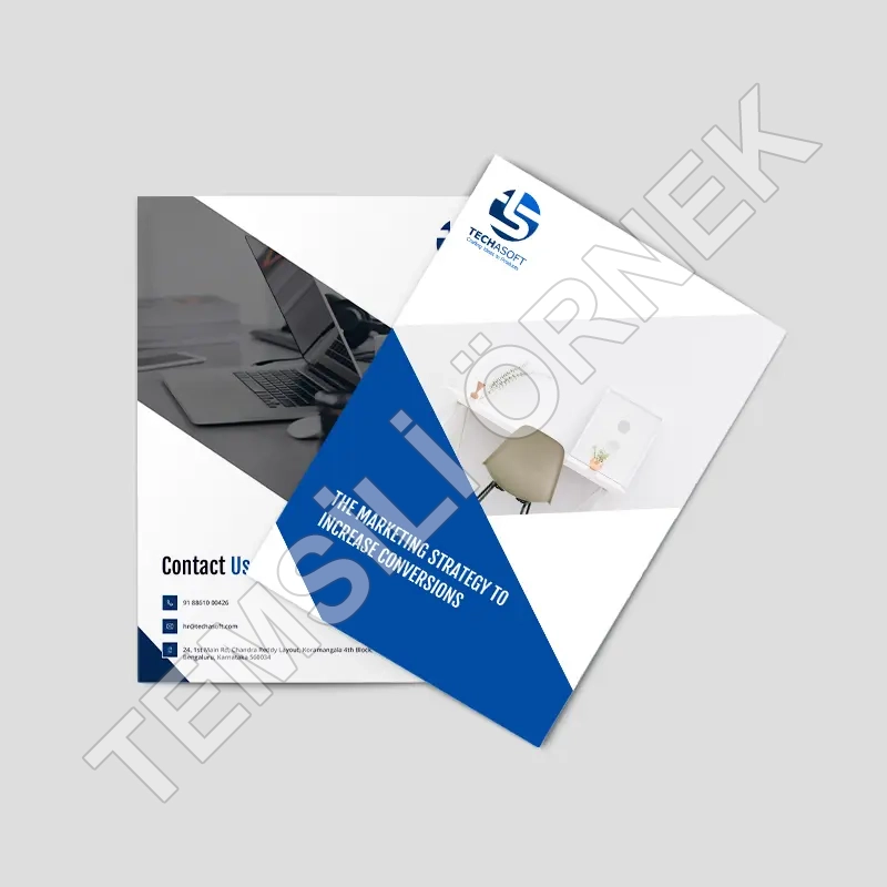 Broşür Baskı 128 Gr. Kuşe Çift Yön Renkli 74mm x 105mm A7