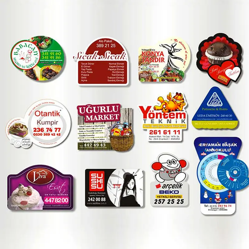 Magnet Baskı Parlak Selefonlu Özel Kesimli