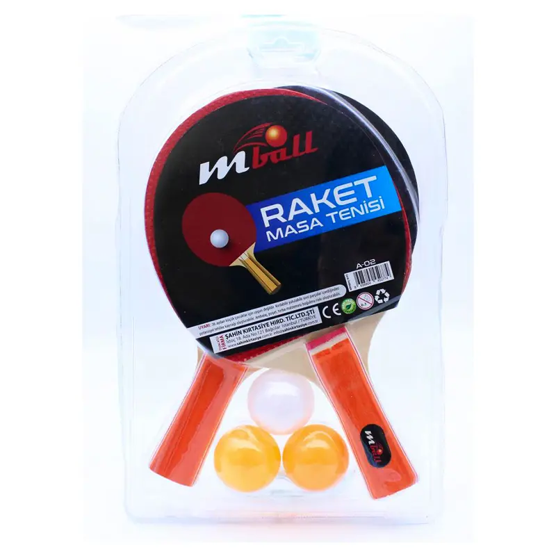 Mikro A-02 Mball Masa Tenisi İkili Raket Seti