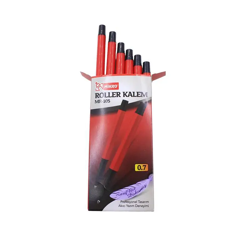 Mikro MR-105 Roller Kalem 0.7mm Kırmızı 12 Li Kutu