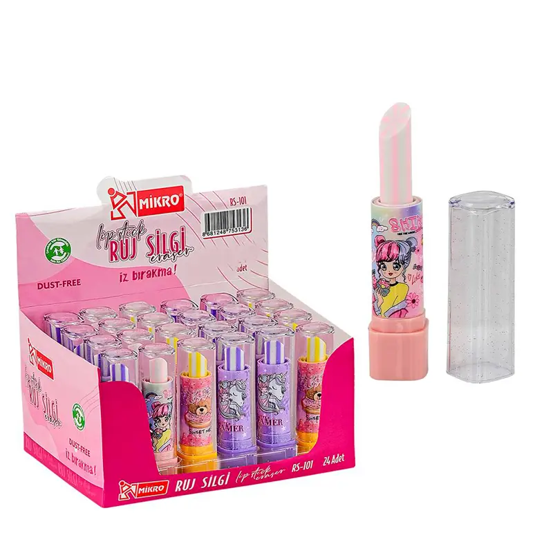 Mikro RS-101 Dust-Free Ruj Tipi Silgi 24 Lü Stand