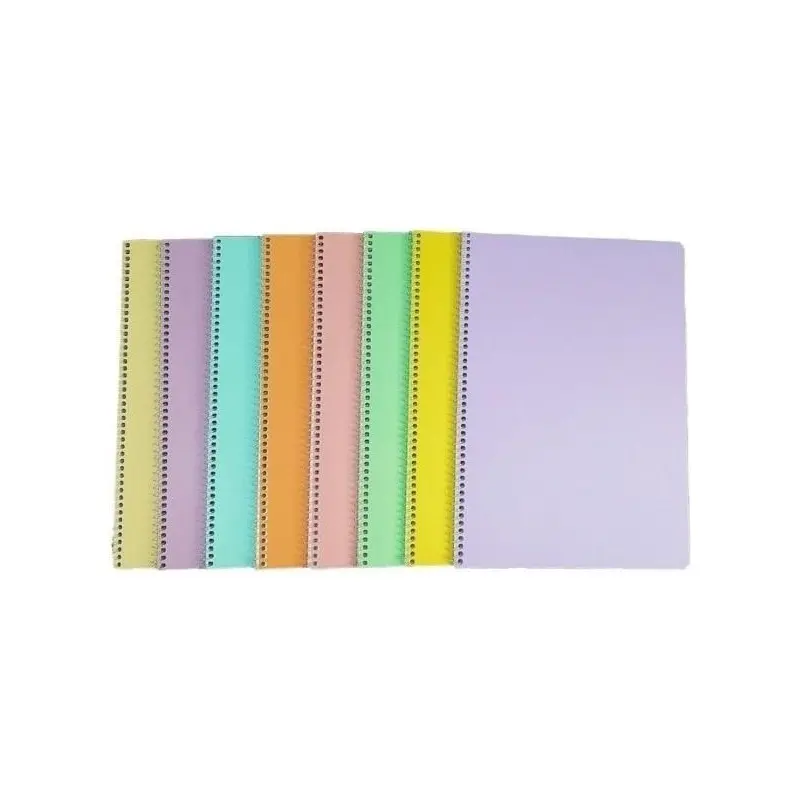 MyNote Flex Pastel PP Kapak Spiralli Defter A5 40 Yaprak Kareli 12 Li Paket