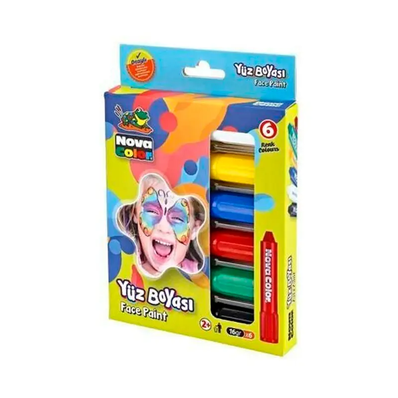 Nova Color Yüz Boyası 16 Gr. x 6 Renk
