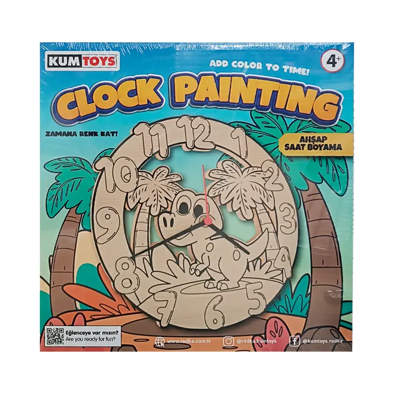 Kumtoys Ahşap Saat Boyama