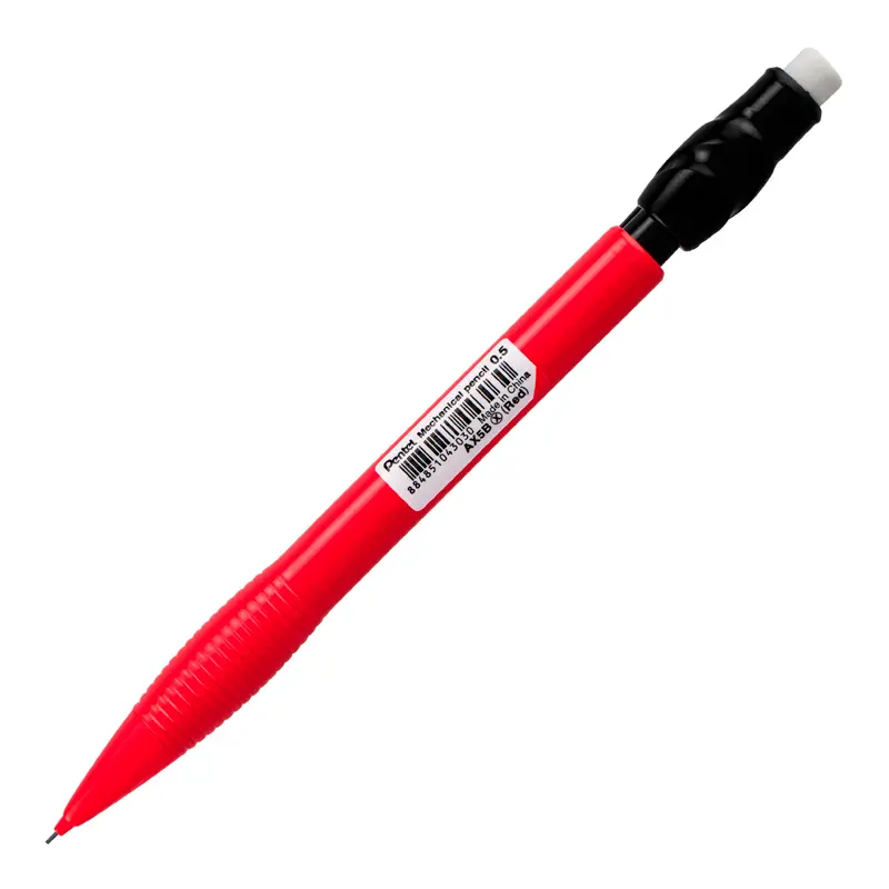 Pentel AX5 Prime Plastik Gövdeli Versatil Kalem 0.5mm Kırmızı Gövde 12 Li Kutu