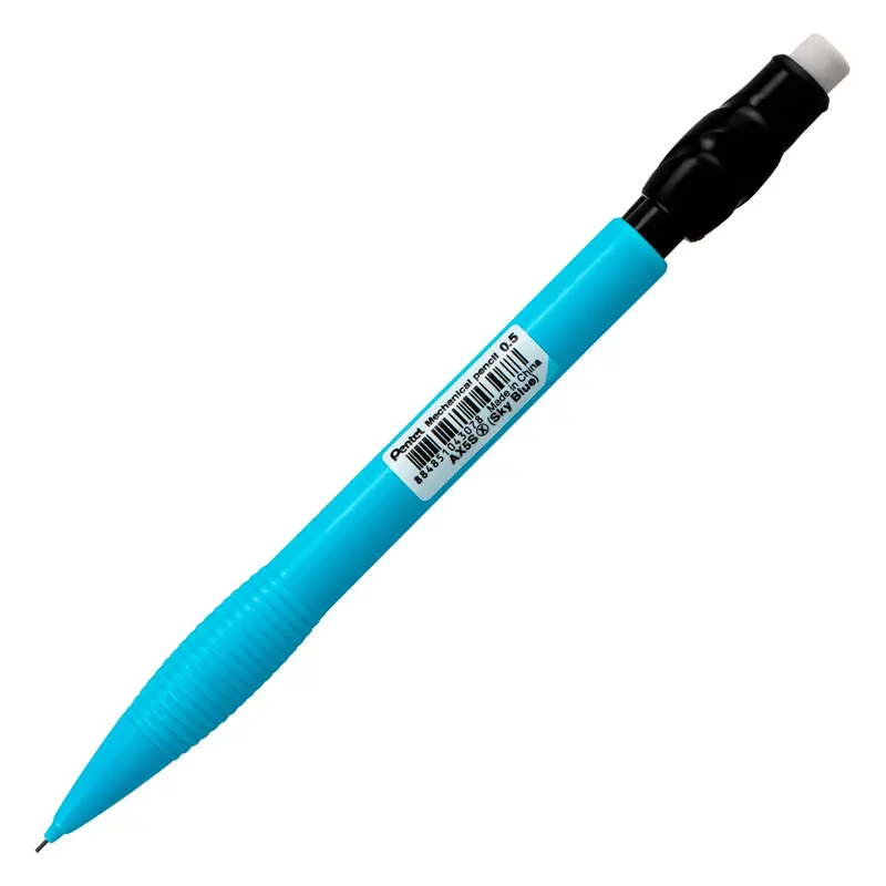 Pentel AX5 Prime Plastik Gövdeli Versatil Kalem 0.5mm Açık Mavi Gövde 12 Li Kutu