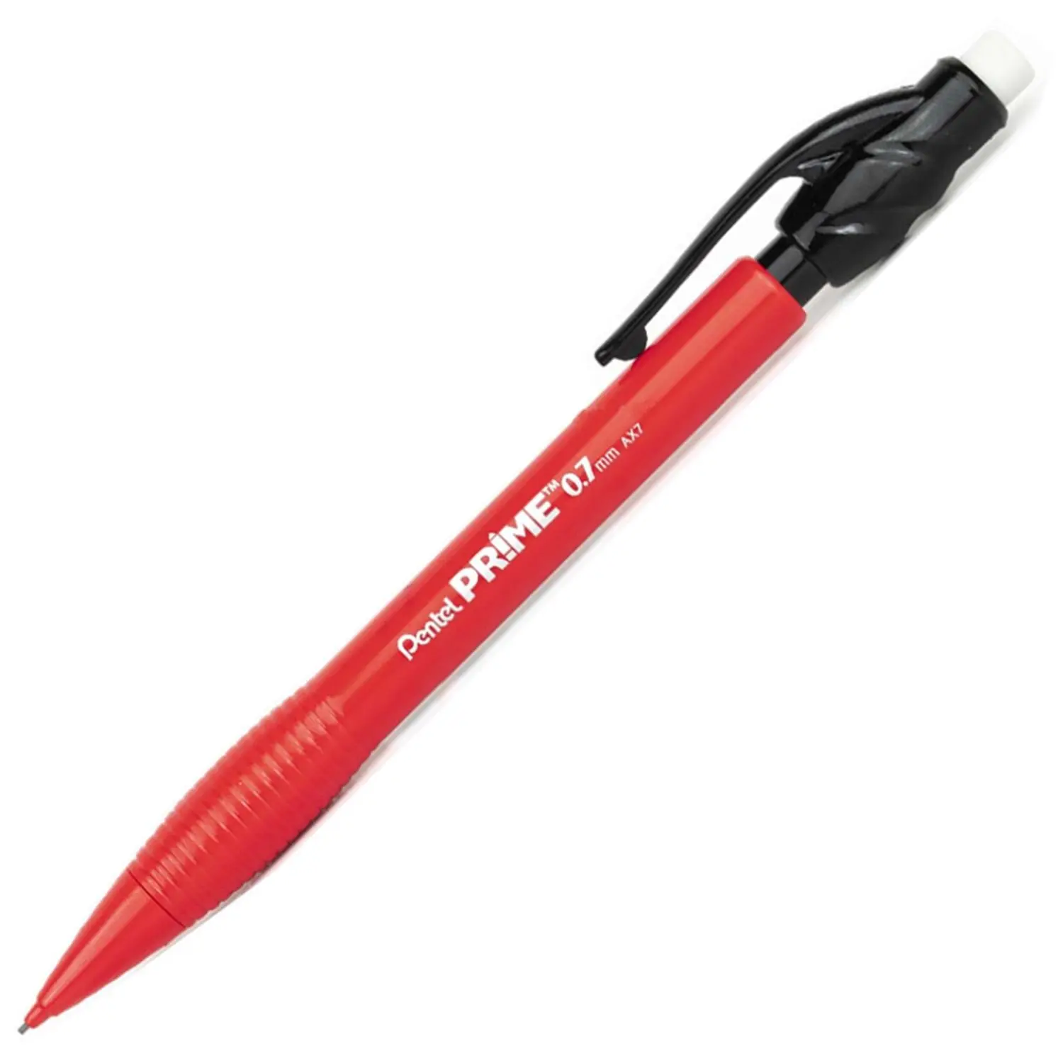 Pentel AX7 Prime Plastik Gövdeli Versatil Kalem 0.7mm Kırmızı Gövde 12 Li Kutu