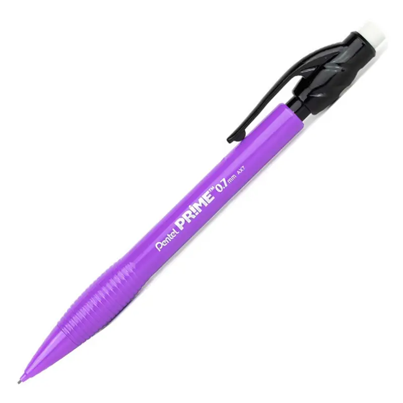 Pentel AX7 Prime Plastik Gövdeli Versatil Kalem 0.7mm Mor Gövde 12 Li Kutu