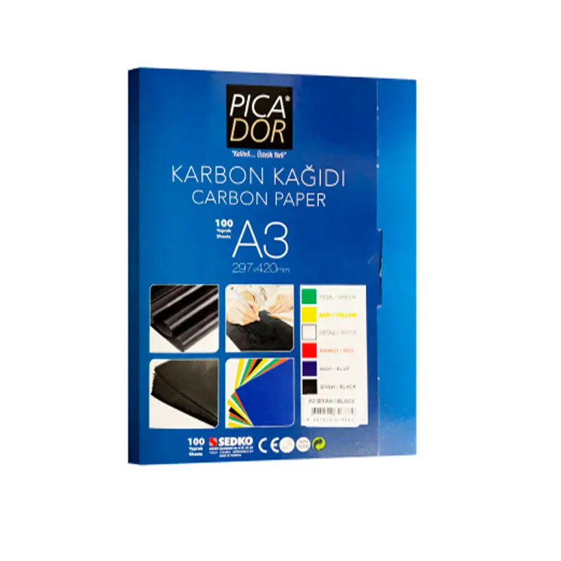 Picador Karbon Kağıdı A3 Mavi Renk 100 Yaprak