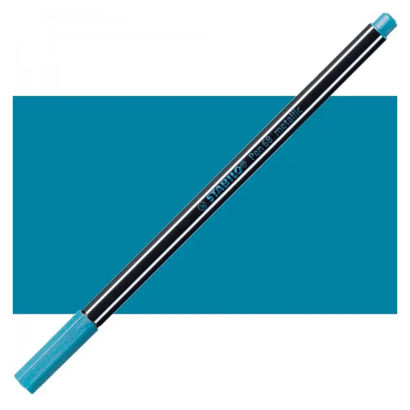 Stabilo Point 68/841 Kalın Uçlu Keçeli Kalem 1.4mm Metalik Mavi 10 Lu Kutu