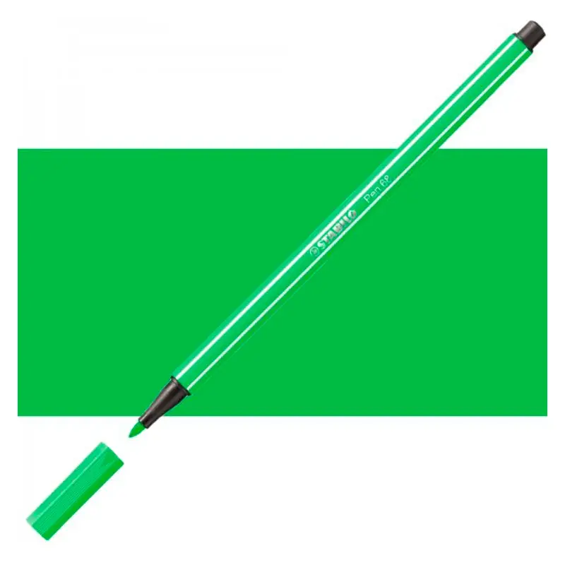 Stabilo Point 68/33 Kalın Uçlu Keçeli Kalem 1.0mm Açık Yeşil 10 Lu Kutu