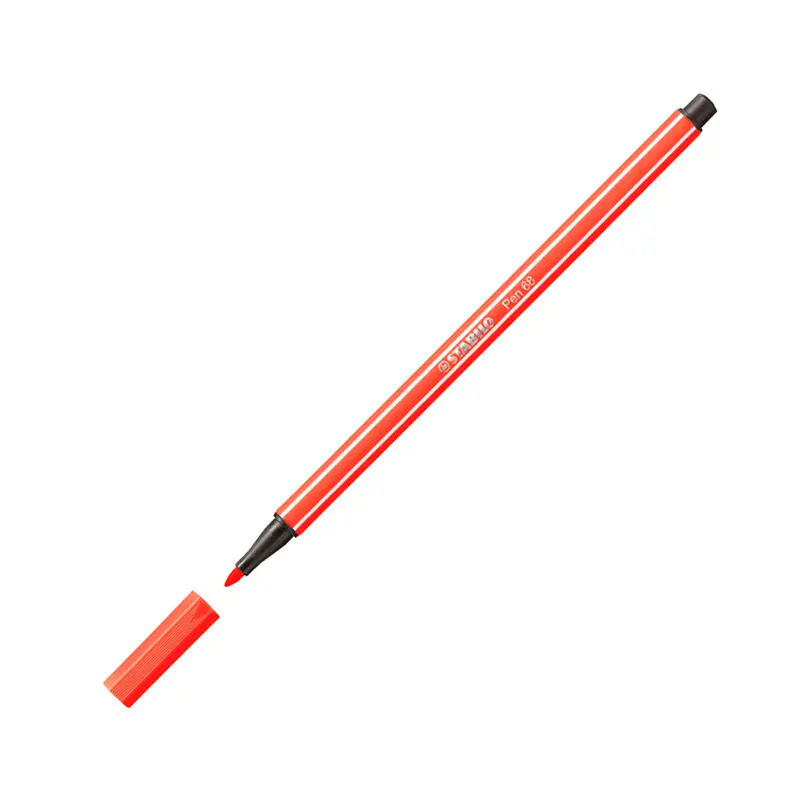 Stabilo Point 68/40 Kalın Uçlu Keçeli Kalem 1.0mm Açık Kırmızı 10 Lu Kutu