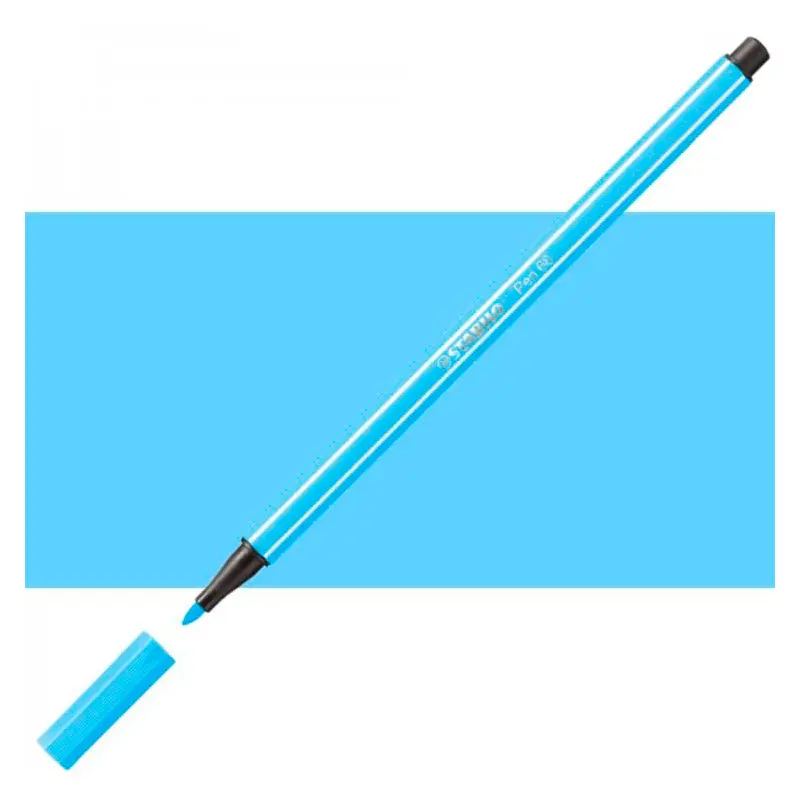 Stabilo Point 68/31 Kalın Uçlu Keçeli Kalem 1.0mm Açık Mavi 10 Lu Kutu