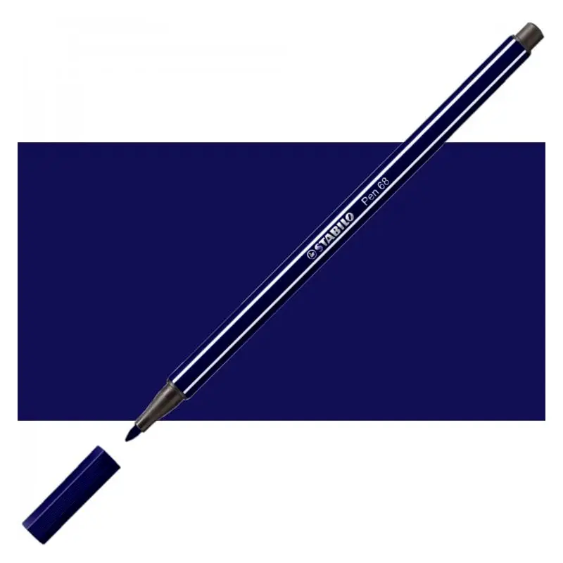 Stabilo Point 68/22 Kalın Uçlu Keçeli Kalem 1.0mm Koyu Mavi 10 Lu Kutu