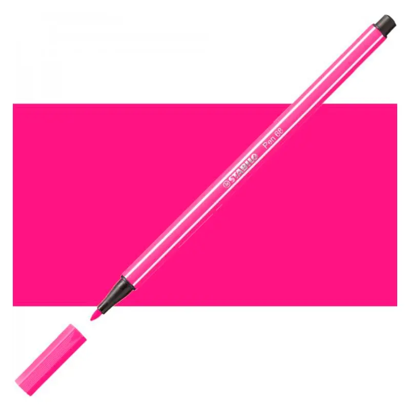 Stabilo Point 68/56 Kalın Uçlu Keçeli Kalem 1.0mm Pembe 10 Lu Kutu